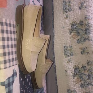 Anne Klein lug sole suede loafers.  Size 8.  Like new, only worn twice.